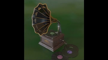 Gramophone playing "Maple Leaf Rag" - #blender #animation #art