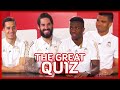 THE GREAT QUIZ - Lucas Vázquez, Isco Alarcón, Vinícius y Casemiro | Real Madrid | Sabor a Fútbol