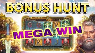 WHAT AN EPIC WIN!!! MASSIVE PAYOUT ON LORD MERLIN AND OTHER SLOTS IN £1,000 BONUS HUNT! screenshot 3