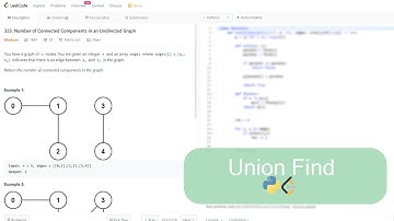 Union Find Leetcode - Number of Connected Components