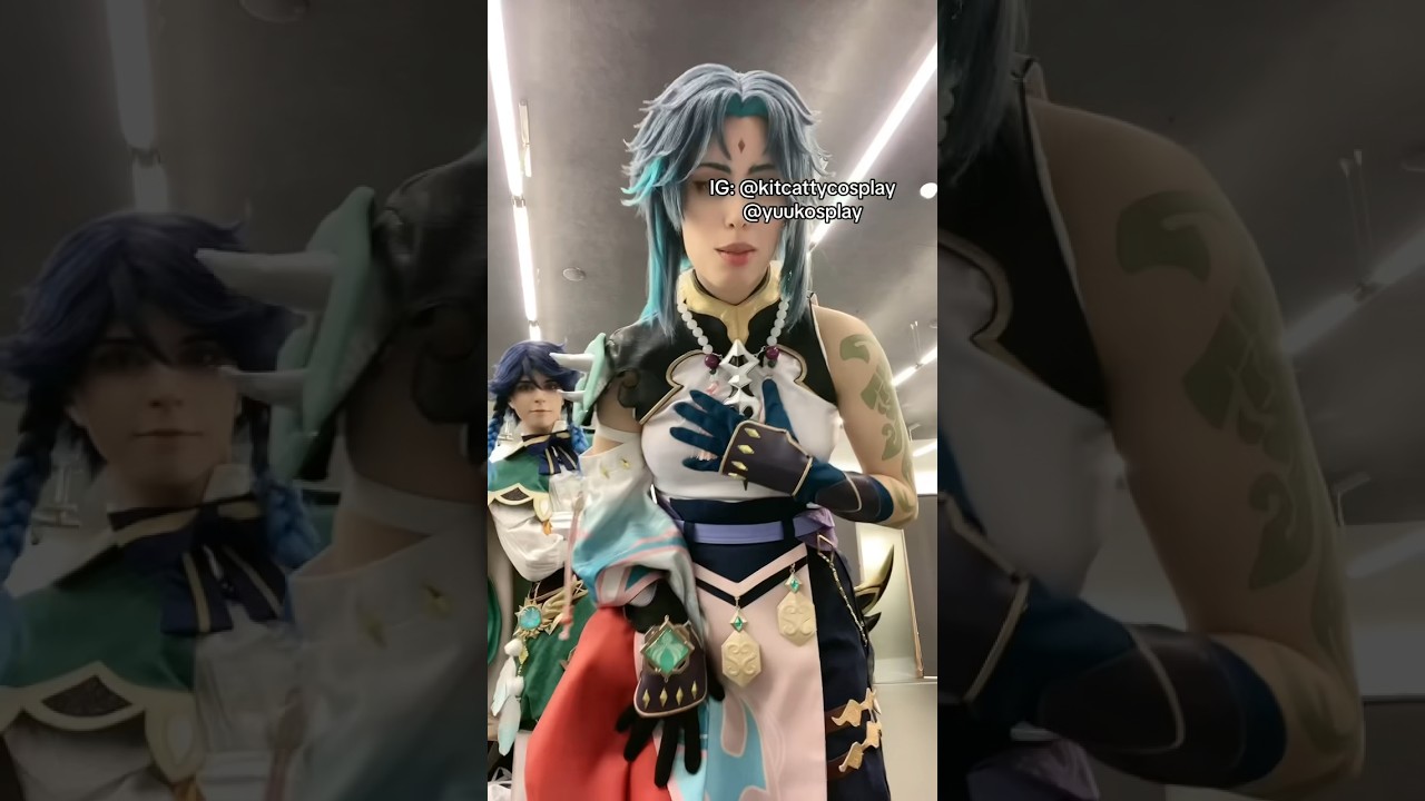 This is a blooper 😭 #cosplay #genshinimpact #genshinimpactcosplay #genshin #xiao #venti #cosplayer