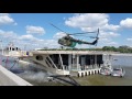 Посадка Ми-8 ВВС России на дебаркадер / Russian Air Force Mil Mi-8 at landing stage