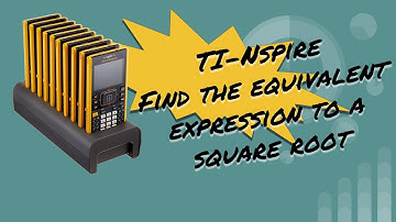 TI-Nspire, finding an equivalent expression to a square root.