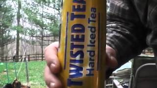 Cracking and drinking my very 1st twisted tea 24oz can many have done this, my 1st time