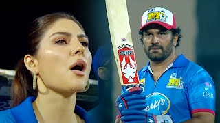 Mumbai batsman Sharad Kelkar's huge six in Kolkata's Sandy bowling | CCL 2023