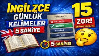 İngilizce Günlük Kelimeler #15 | ZOR Seviye (5 Saniyede Tahmin Et) screenshot 5
