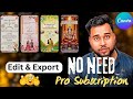 Canva Template Just Edit & Export | No need Canva Pro Subscription | Wedding Invitation Template