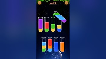 Water Sort Game Level - 42 Without Boosters | Puzzle Games #entertainment #puzzle #games