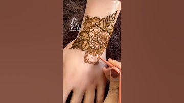 Very Beautiful Quick and Easy Prettiest Henna Design For Back Hand| Beautiful Mehndi Design Tutorial