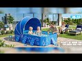 LanBlu 2026 Foldable Kiddie Pool with Canopy