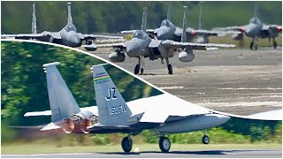 San Juan Airport: 8x F-15C Eagles in Puerto Rico!