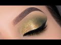 Golden Green Eye Makeup Tutorial for Brown Eyes | $3 palette 😱