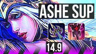 ASHE & Ezreal vs HWEI & Draven (SUP) | 6k comeback, Rank 6 Ashe, Rank 24 | EUW Challenger | 14.9