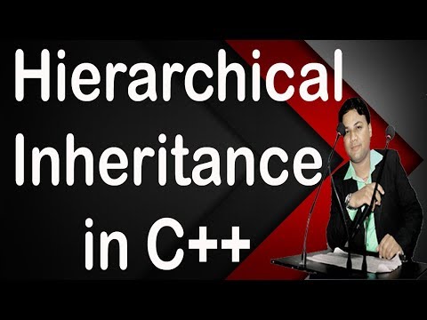 Hierarchical Inheritance in C++ in HINDI/ENGLISH by SANJAY KUMAR SONI