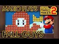 Super Mario Maker 2 - Mario Plays Fall Guys