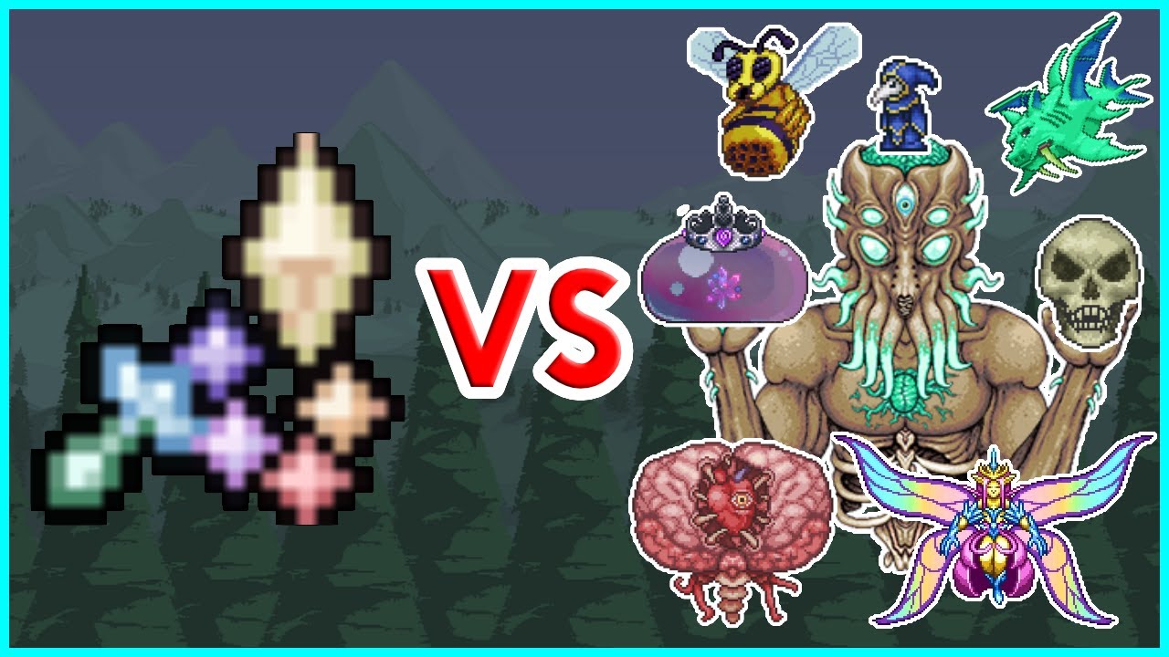 Terraria 1.4 Kaleidoscope vs ALL Bosses YouTube