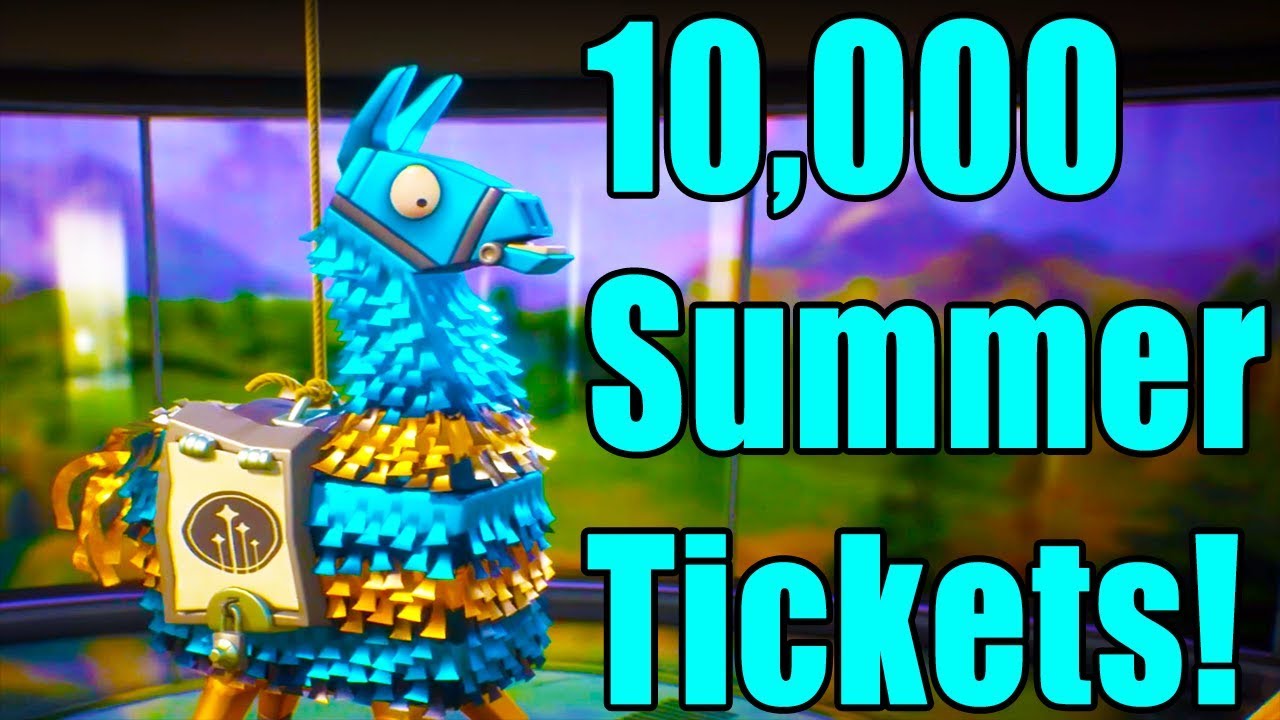 10,000 Summer Tickets! Buying 20 Sci-FI Llamas | Fortnite Save The World