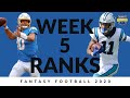 Week 5 Rankings - Fantasy Football 2020