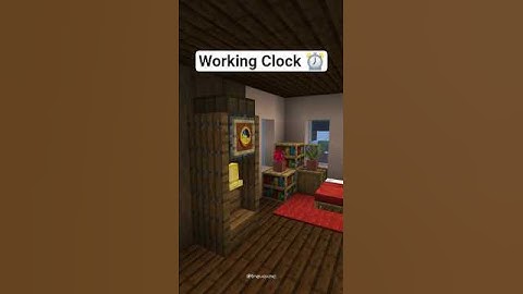Working Clock Tutorial in Minecraft 🕰️ #minecraft #minecrafttutorial #minecraftbuilds
