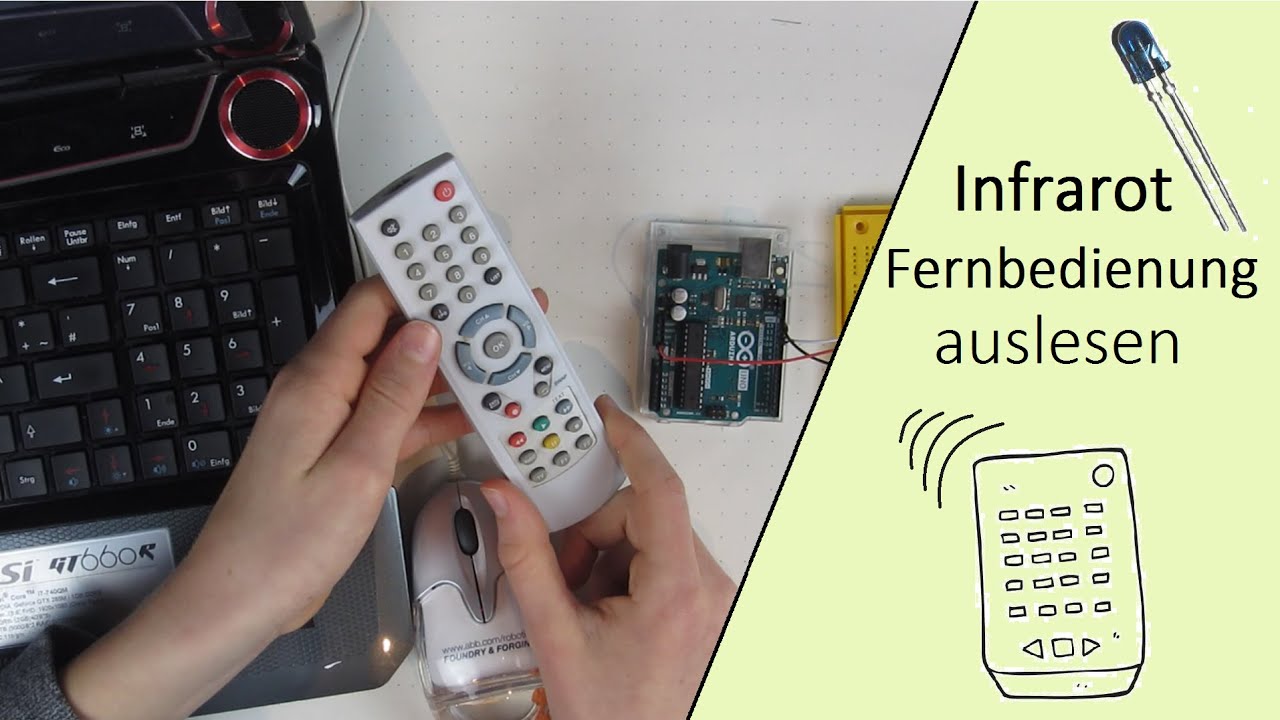 Update Signale einer IR Fernbedienung am Arduino auslesen | Arduino Tutorial