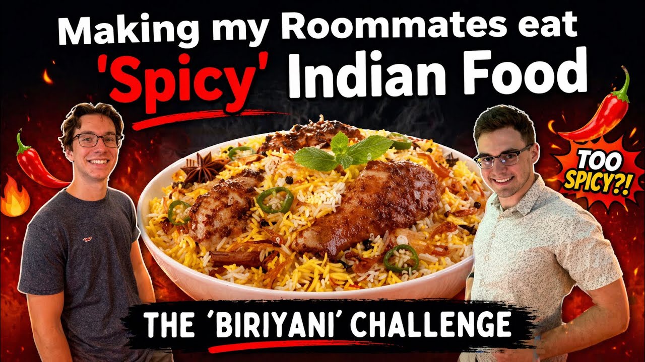 Making my American Roommates eat 'Spicy' Indian Food | Krish Bavana ...