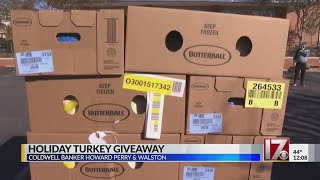 Holiday turkey giveaway