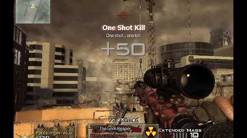 Most insane noscope on MW2 EVER.