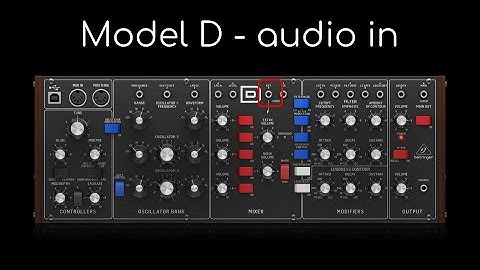 Behringer Model D - processing external audio