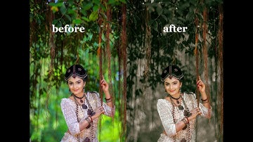 How to Edit MOODY GREEN | Lightroom Mobile Tutorial | Green Color Effect