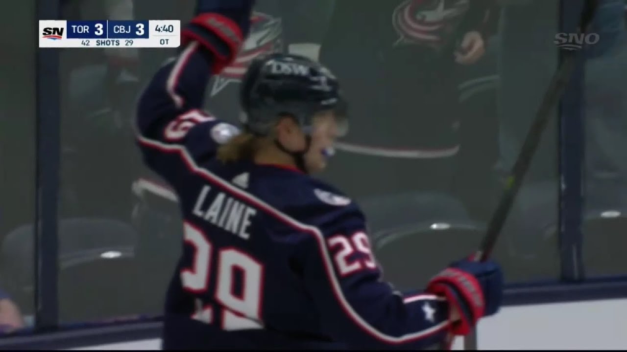 Patrik Laine wins it 20 seconds into Overtime