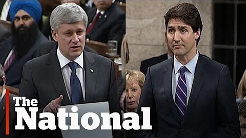 Stephen Harper, Justin Trudeau face off over niqab...