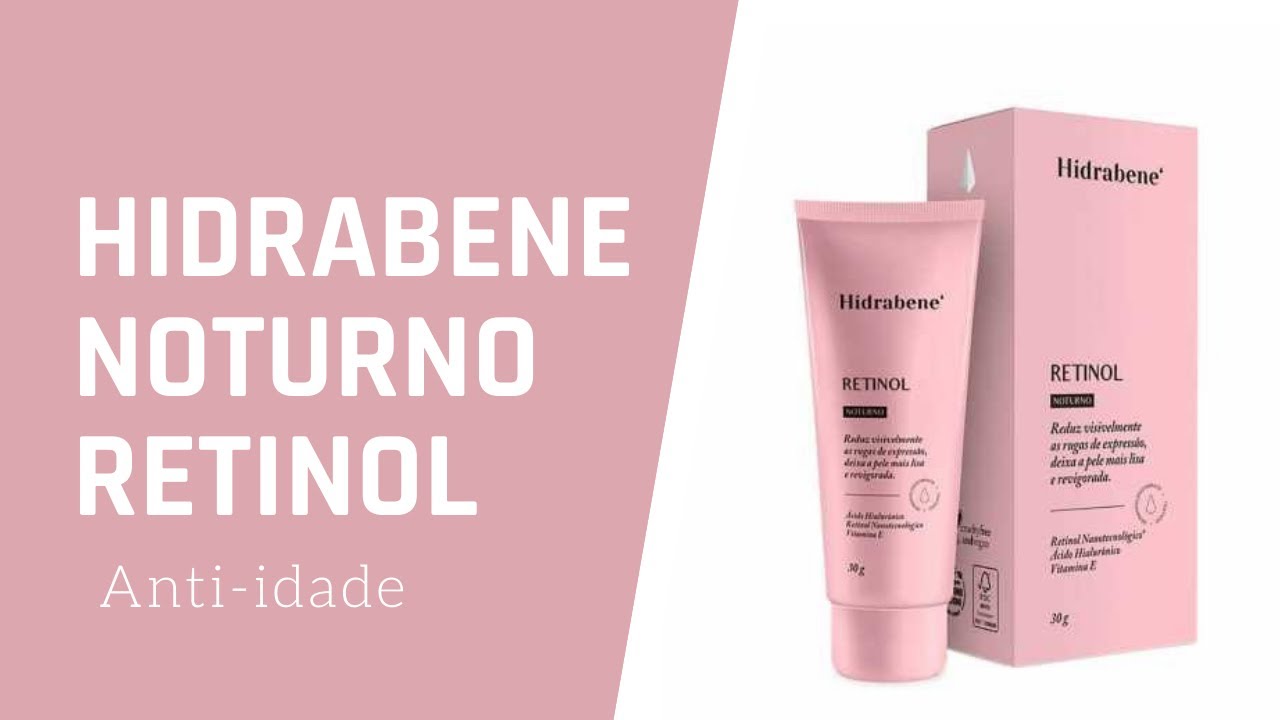 Creme Facial Anti-idade Hidrabene Retinol Noturno com 30g