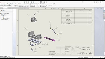 Bench Vice Assembly Drawing