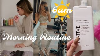 6 AM MORNING ROUTINE | WORKOUT ROUTINE | JOURNALING | PRODUCTIVE & BUSY MORNING