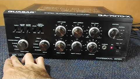 VENDA- AMPLIFICADOR QUASAR QA 7070X - VINTAGE NACIONAL
