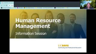 Human Resource Management Certificate Program Information Session
