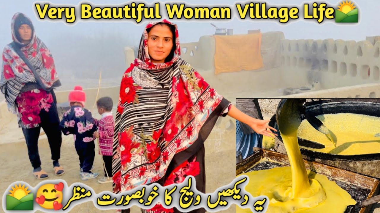 Very Beautiful Woman Village Life  Pakistan | Desert Women Morning Routine Culture of Pakistan Vlogs