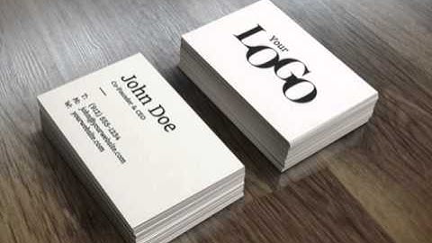 Realistic Business Card Mockup Template