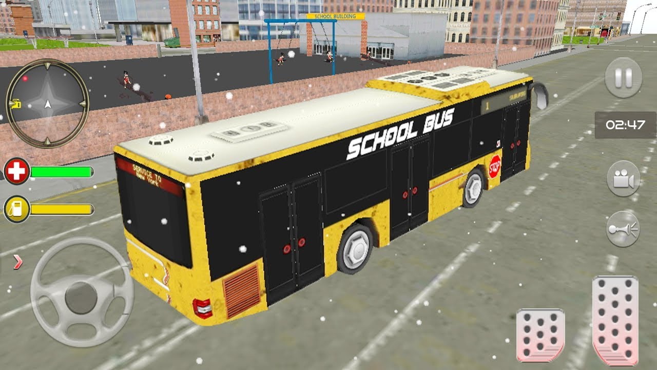 Modern City School Bus Simulator Game || Kids School Bus Taxi Racing ...
