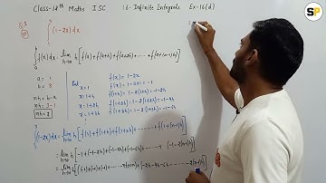 Class 12 Maths | Definite Integrals | Limit of a Sum | Integration | Chapter 16 | Ex-16(d) Q1 to Q2