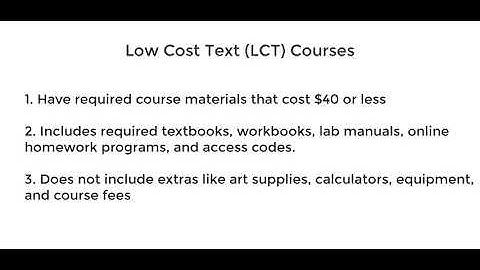 How to Find Low Cost Text Courses in CCC