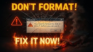 Fix “You Need to Format the Disk” Error WITHOUT Losing Data! 🛑 No Formatting Required!