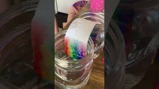 Make a diy rainbow craft with us! #rainbow #spring #craft #kids