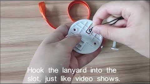 CallToU Caregiver Pager - How to Attach Lanyard of Call Button