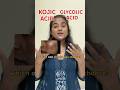 Glycolic vs kojic acid - which one should you choose- #derma #skincare #skincareroutine #dermalife