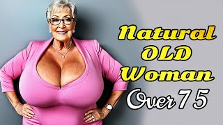 Natural Older Women Over 75 in Transparent Dress 💍Aisha Fashion Tips Review pt.5