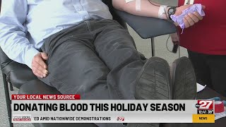 American Red Cross talks donating blood during the holiday season