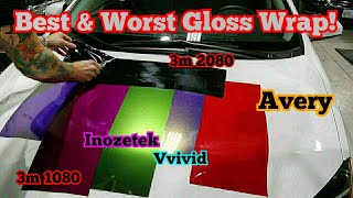 New Brand Game Changer! 3m, Inozetek, Vvivid and Avery faceoff. Best and worst gloss film