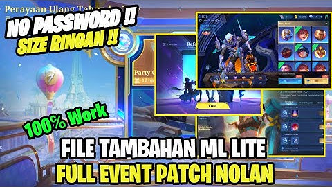 Data Open Full Event Perayaan Ulang Tahun, Shining Star dll Terbaru Patch Nolan | Data Tambahan Mlbb