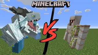 Frostmaw vs Iron Golem!! Who win? #28- Minecraft